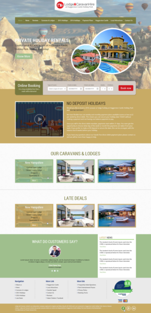 Diseño Web por Redsquare infotech para Lodge and Caravan Ltd | Diseño #7082490