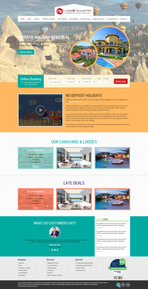 Web Design par Redsquare infotech pour Lodge and Caravan Ltd | Design : #7082506