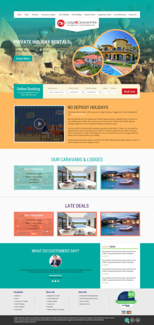 Web Design by Redsquare infotech for Lodge and Caravan Ltd | Design: #7097808