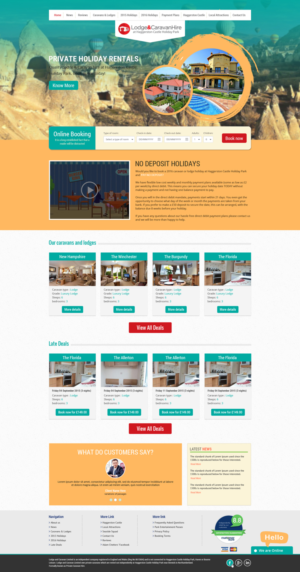 Web Design by Redsquare infotech for Lodge and Caravan Ltd | Design: #7097830