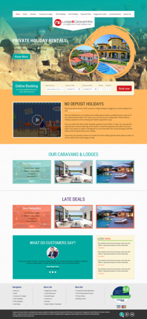Web Design by Redsquare infotech for Lodge and Caravan Ltd | Design: #7097839