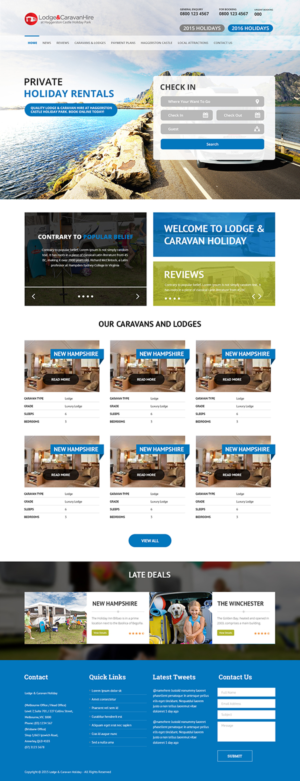 Web Design by iLibart for Lodge and Caravan Ltd | Design: #7078735