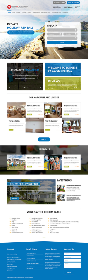 Web Design by iLibart for Lodge and Caravan Ltd | Design: #7086523