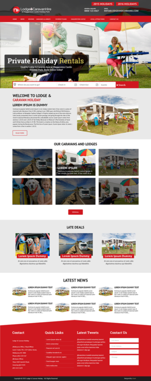 Web Design by iLibart for Lodge and Caravan Ltd | Design: #7086569