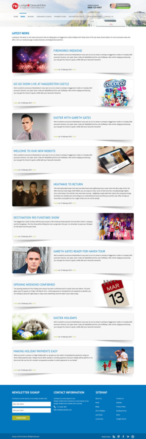 Web Design by iLibart for Lodge and Caravan Ltd | Design: #7131607