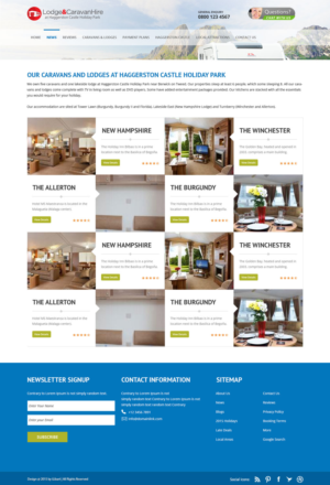Web Design by iLibart for Lodge and Caravan Ltd | Design: #7131608