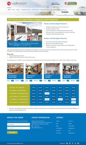 Web Design by iLibart for Lodge and Caravan Ltd | Design: #7131612