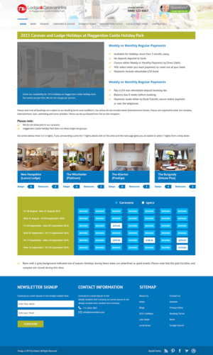 Web Design by iLibart for Lodge and Caravan Ltd | Design: #7147831