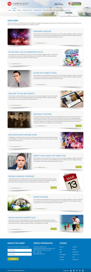 Web Design par iLibart pour Lodge and Caravan Ltd | Design : #7229157