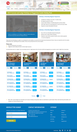 Web Design by iLibart for Lodge and Caravan Ltd | Design: #7230201