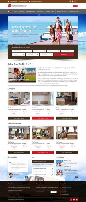 Web Design par debdesign pour Lodge and Caravan Ltd | Design : #7078962