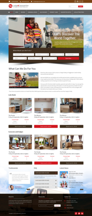 Web Design par debdesign pour Lodge and Caravan Ltd | Design : #7078986