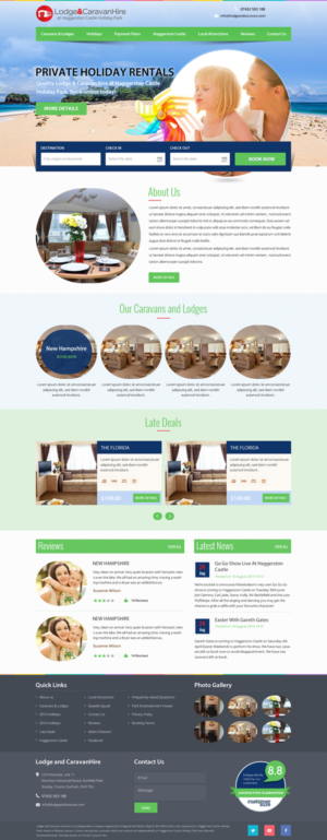 Web Design by aloksai for Lodge and Caravan Ltd | Design: #7087448