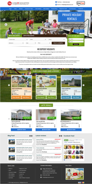 Web Design by newlogic for Lodge and Caravan Ltd | Design: #7115881