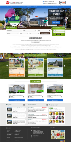 Web Design by newlogic for Lodge and Caravan Ltd | Design: #7115898