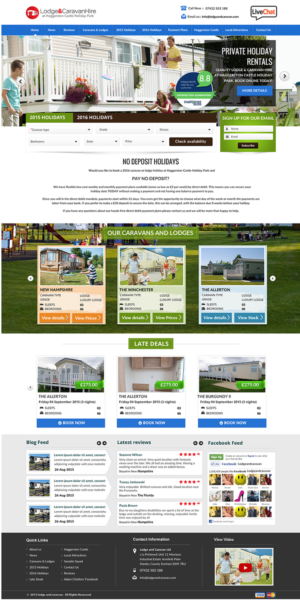 Web Design by newlogic for Lodge and Caravan Ltd | Design: #7115899