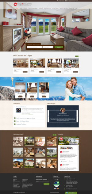 Diseño Web por Da Miracle para Lodge and Caravan Ltd | Diseño #7148989
