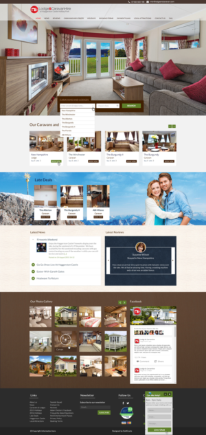 Web Design par Da Miracle pour Lodge and Caravan Ltd | Design : #7148990