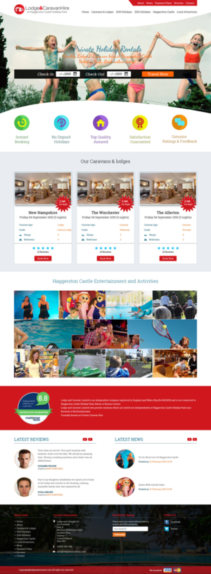 Diseño Web por Tpith para Lodge and Caravan Ltd | Diseño #7112464
