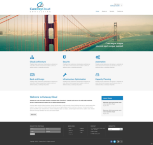 Design Wordpress par pb pour Cutaway Cloud Consulting, LLC | Design : #7079700