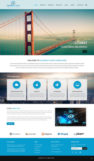 Design Wordpress par pb pour Cutaway Cloud Consulting, LLC | Design : #7079702