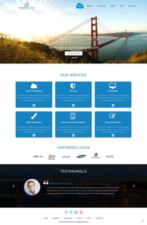 Design Wordpress par pb pour Cutaway Cloud Consulting, LLC | Design : #7103106