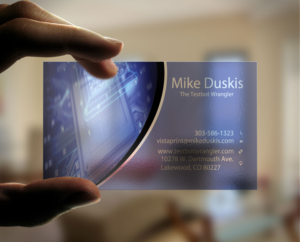Business Card Design by Pixi Dust for The Testbot Wrangler | Design: #7076775