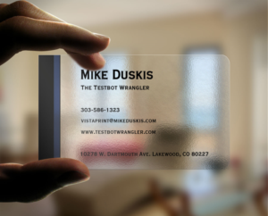Business Card Design by Pixi Dust for The Testbot Wrangler | Design: #7076782