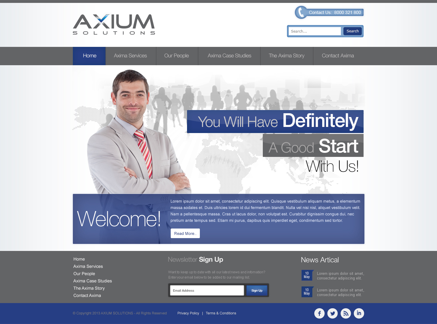Diseño Wordpress por TechWise para este proyecto | Diseño #1846482