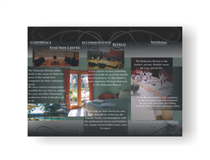 1 page A4 double sided Brochure Design Folded to envelope size.  Interesting fold design would be co | Diseño de Brochure por Joy