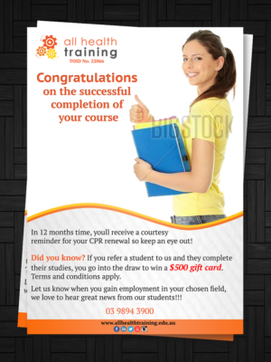 Flyer Design by ESolz Technologies for All Health Training | Design #7079269