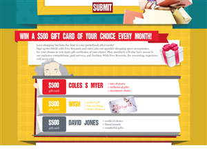 Web-Design von Jing für Free Rewards | Design: #1852163