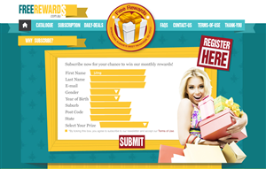 Web-Design von Jing für Free Rewards | Design: #1868061