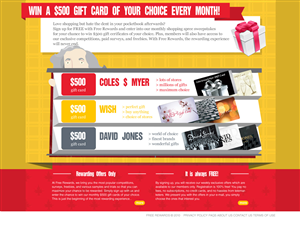 Web-Design von Jing für Free Rewards | Design: #1868064