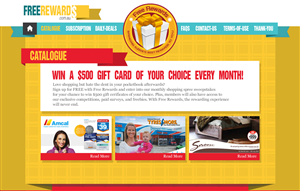 Web-Design von Jing für Free Rewards | Design: #1905668