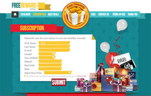 Web-Design von Jing für Free Rewards | Design: #1905687