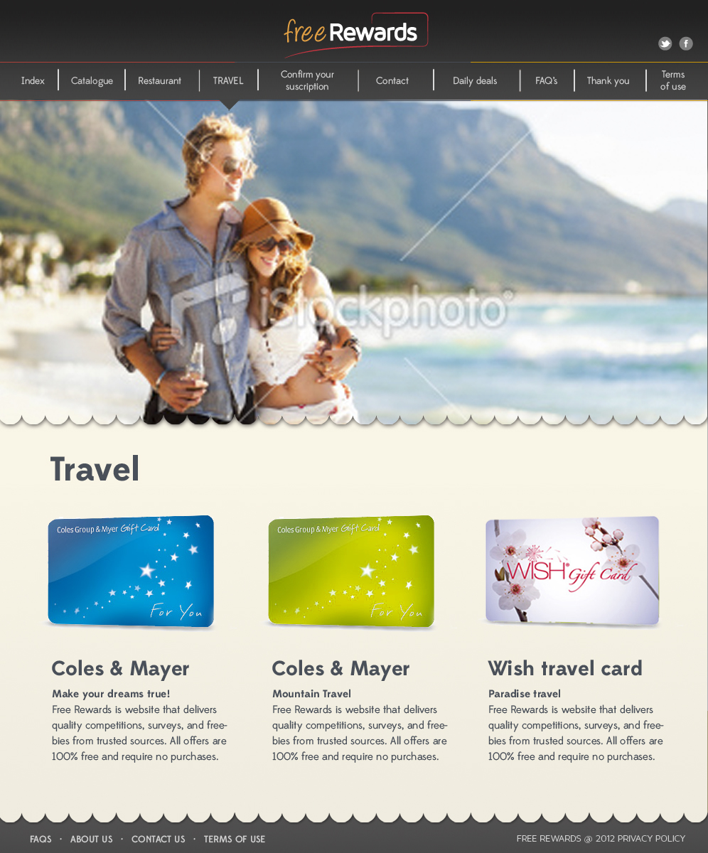 Diseño Web por silviaer para Free Rewards | Diseño #1905817