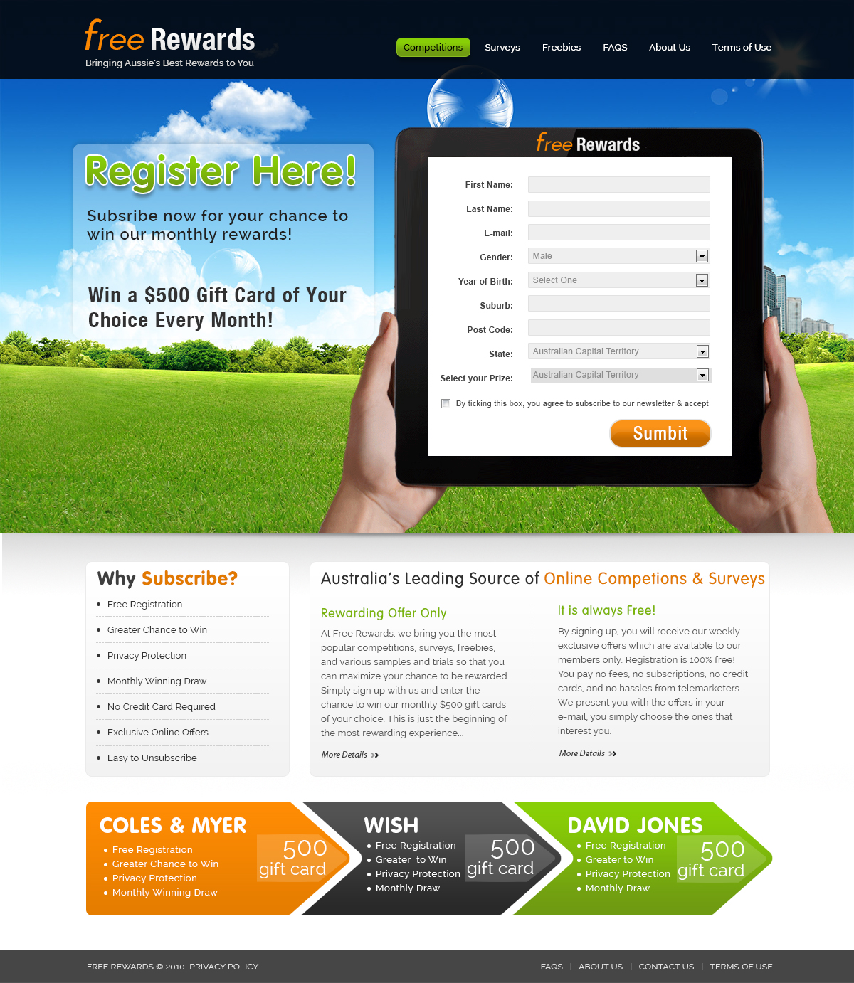 Diseño Web por webxvision para Free Rewards | Diseño #1815554