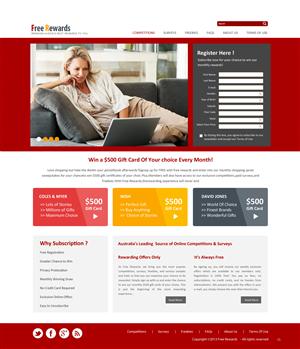 Web Design by pb for Free Rewards | Design: #1816055