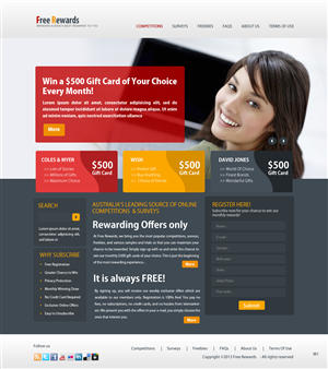 Web Design by pb for Free Rewards | Design: #1816068