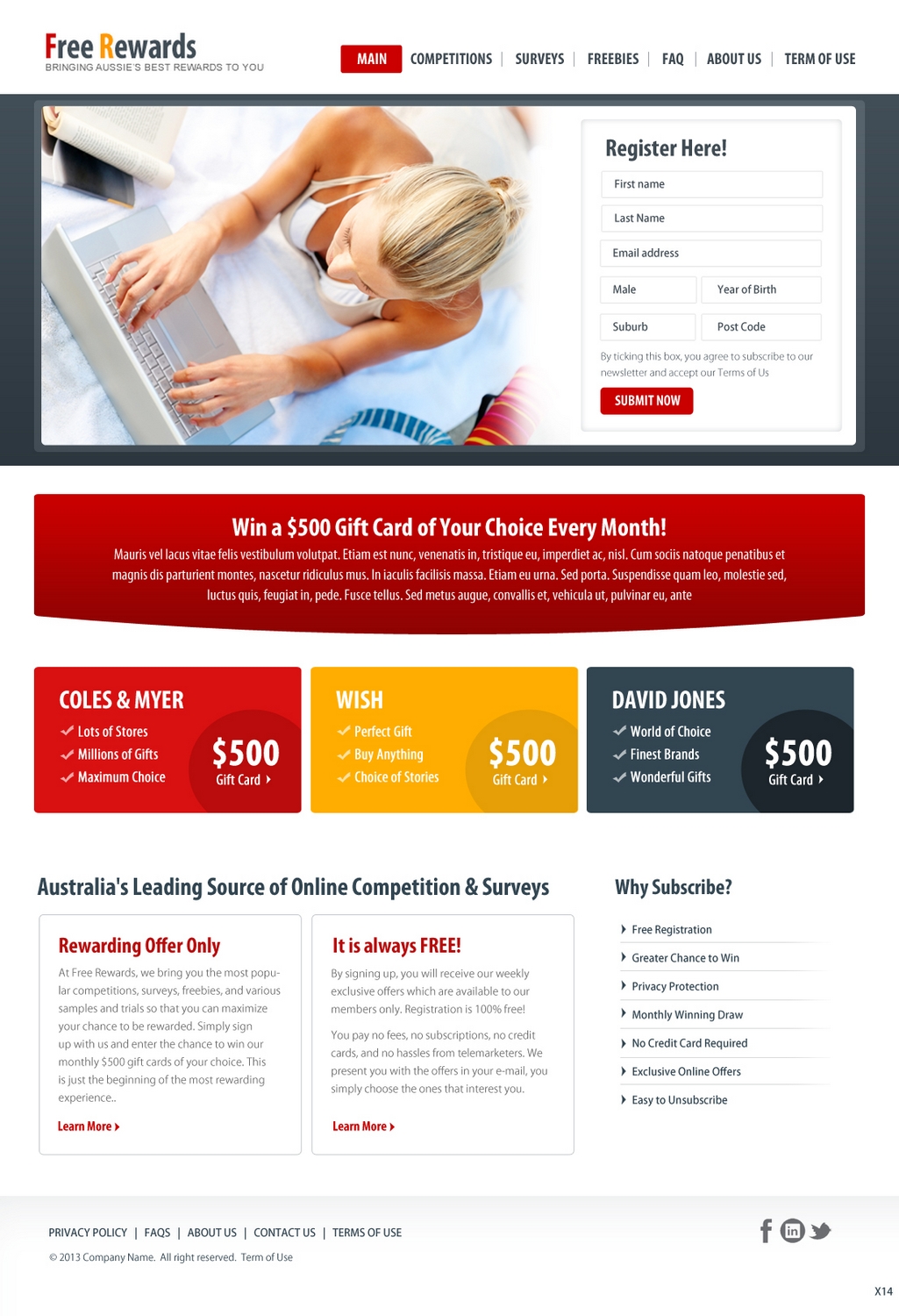 Web Design by pb for Free Rewards | Design #1816078