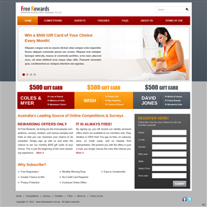 Web Design by pb for Free Rewards | Design: #1816089