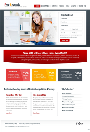 Web Design by pb for Free Rewards | Design: #1827498