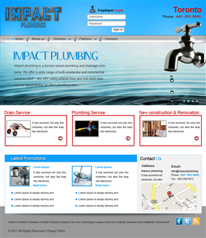 impact plumbing web site