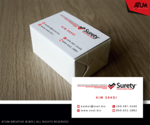 SSAT Biz Card w/new email, fax etc | Business Card Design by Atum Kreative™