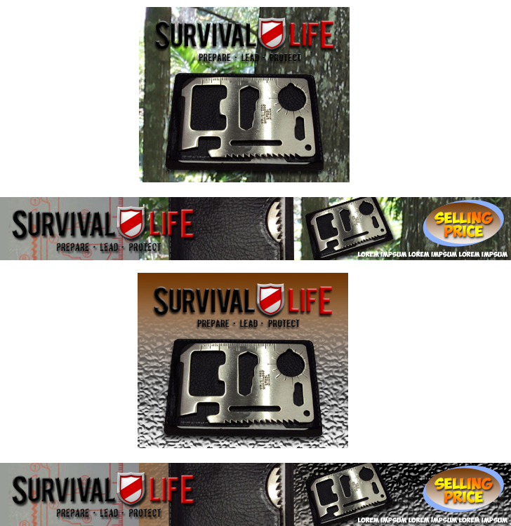 Banner Ad Design by omar for Survival Life | Design #1817532