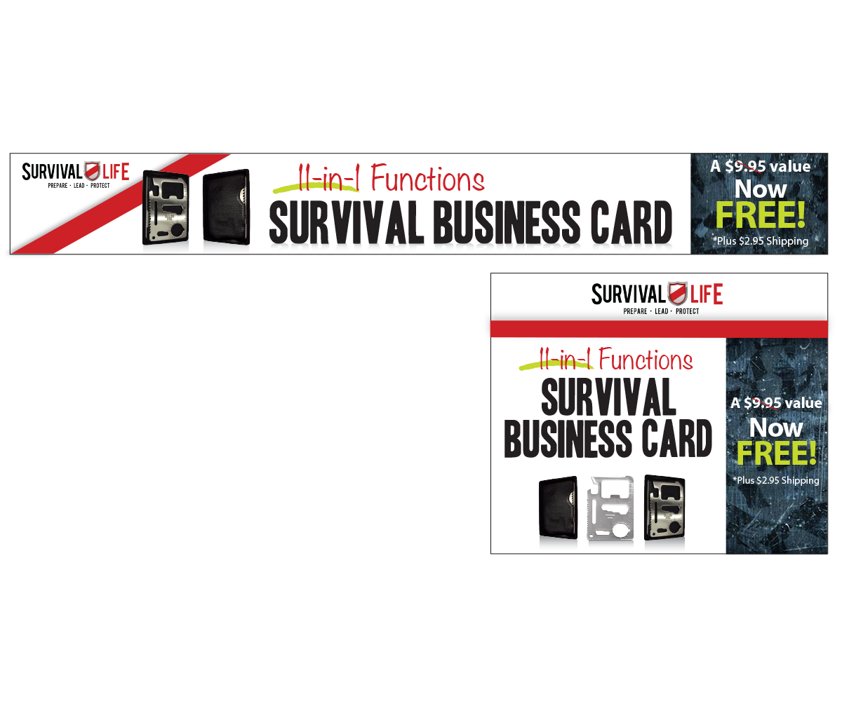 Banner-Design von mmhide für Survival Life | Design #1816020