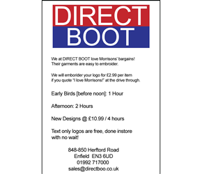 Diseño de Señalética por Amy Dawson - Design para DIRECT BOOT & SHOE SUPLIES LTD | Diseño: #1856447