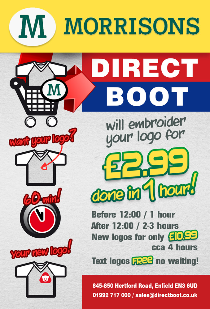 Signage Design by kresh for DIRECT BOOT & SHOE SUPLIES LTD | Design #1909102