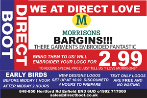 Signage Design by Soula Vetter for DIRECT BOOT & SHOE SUPLIES LTD | Design #1820274